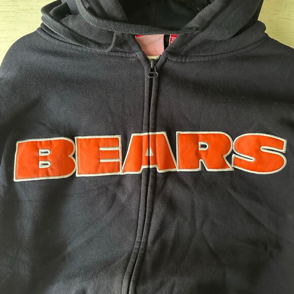 Chicago Bears Men’s NFL Full Zip Embroidered Hoodie 1XL Big - Picture 3 of 10